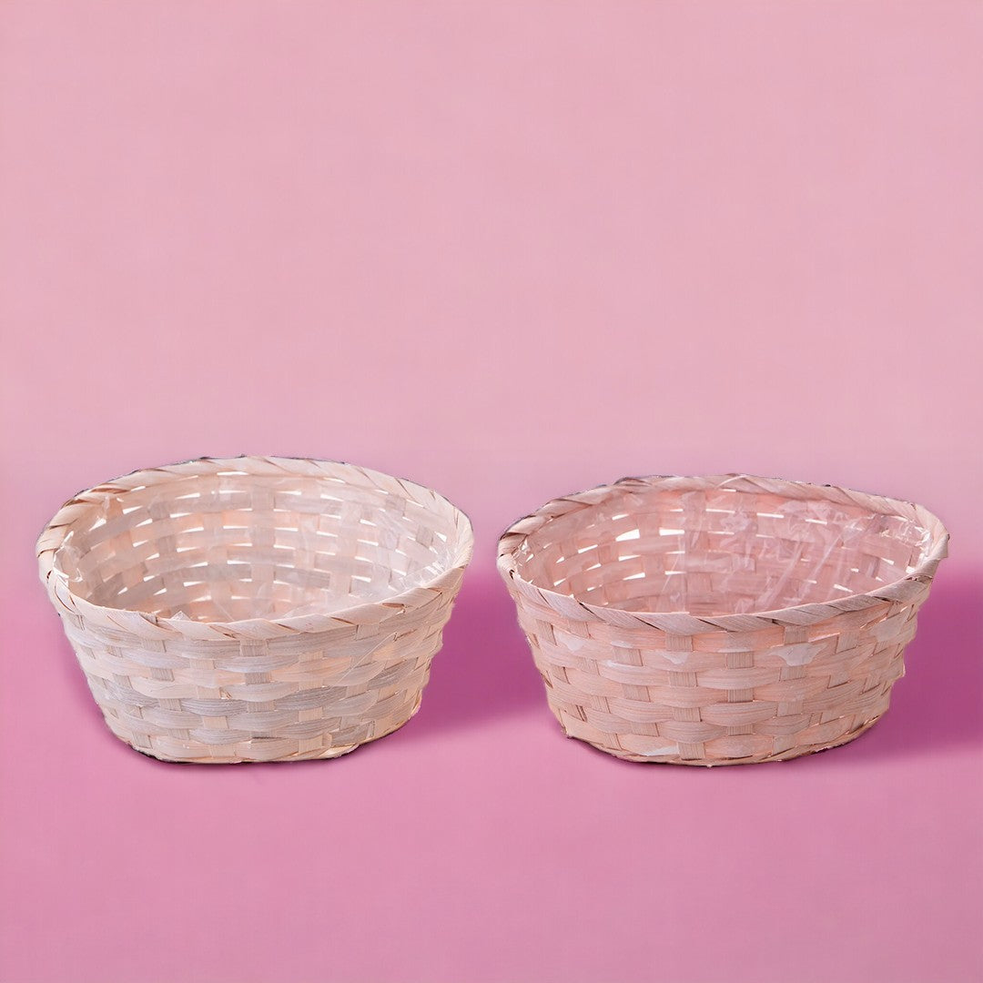 8 Pezzi • Ciotola in vimini • 9 cm
