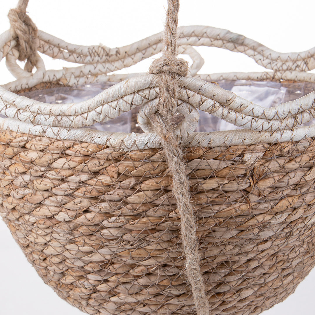 Cesto con 2 contenitori da appendere • 14 cm