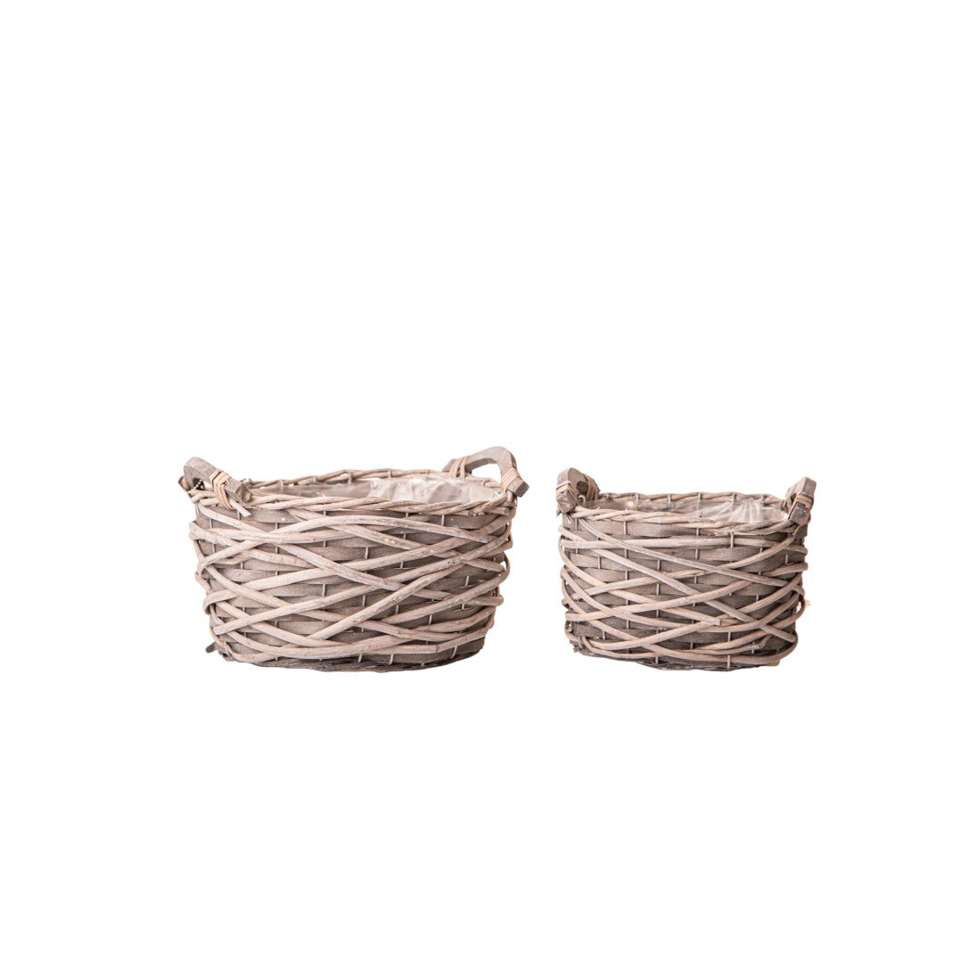 Set di 2 ovaline con manici • 13 cm