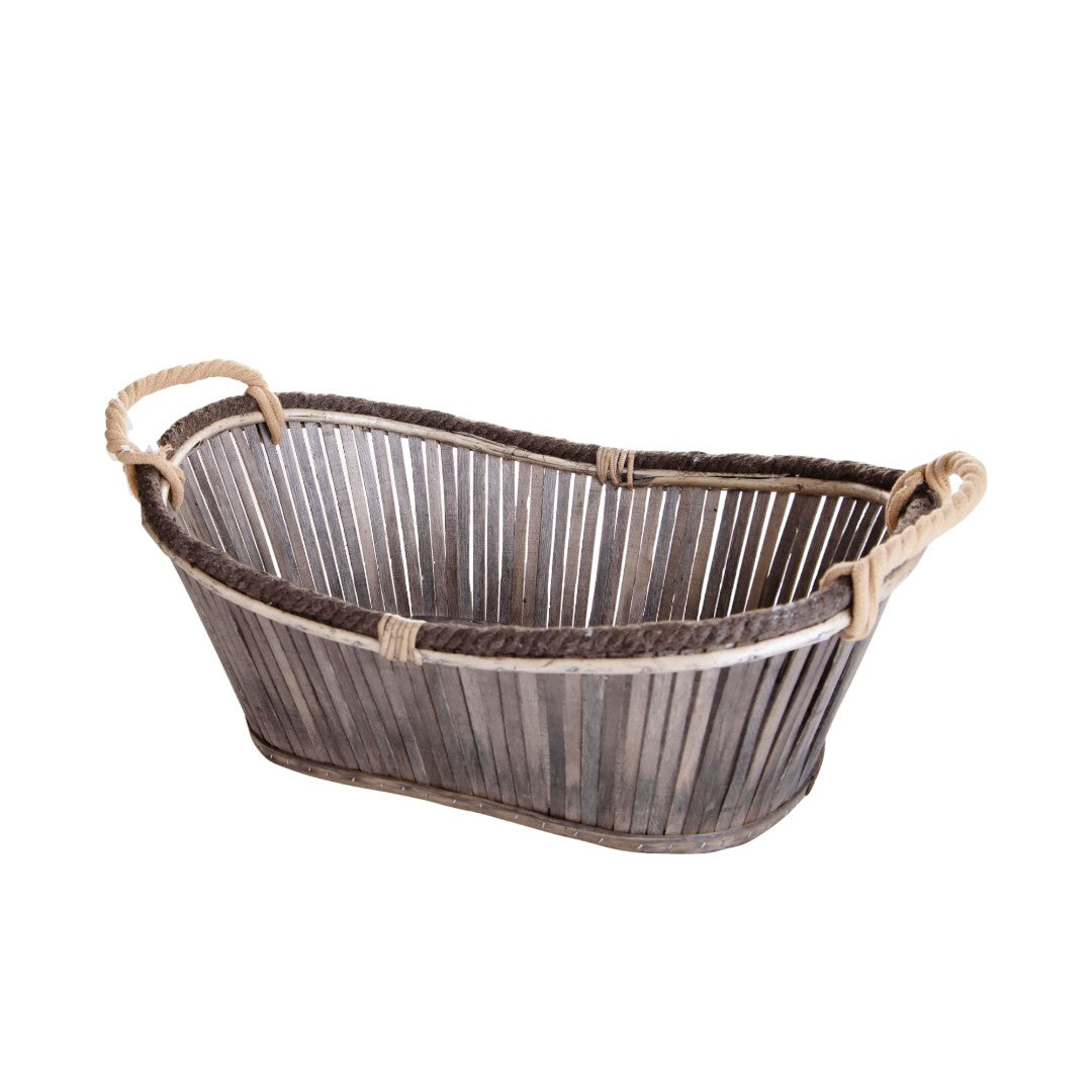 Cesto ovale con manico • 20 cm