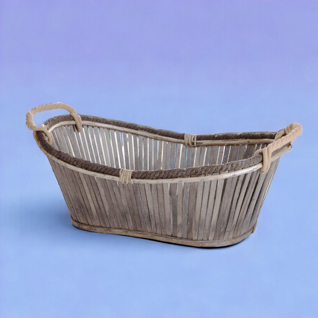 Cesto ovale con manico • 20 cm