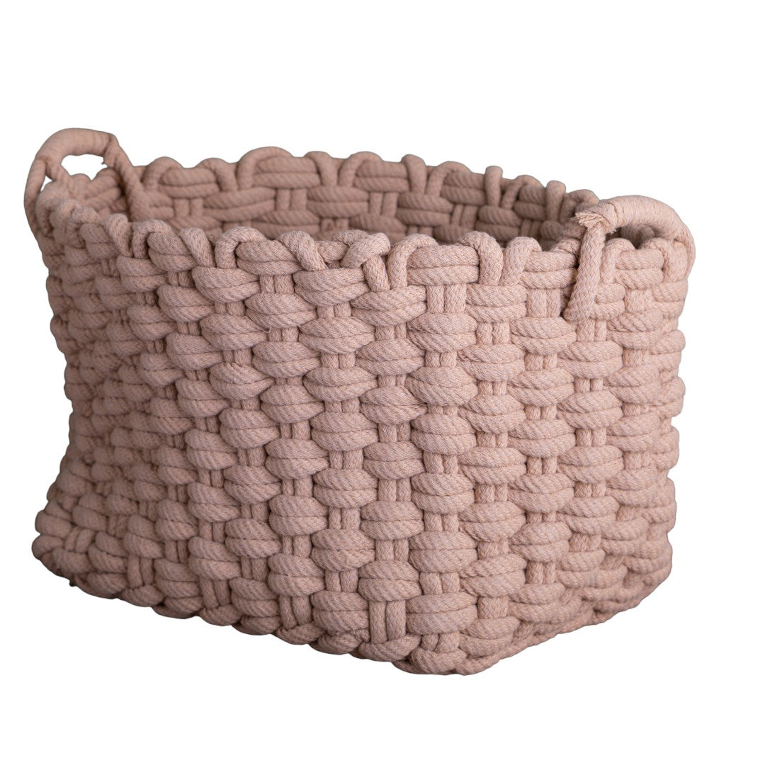 Cesto ovale con corda grossa • 30 cm