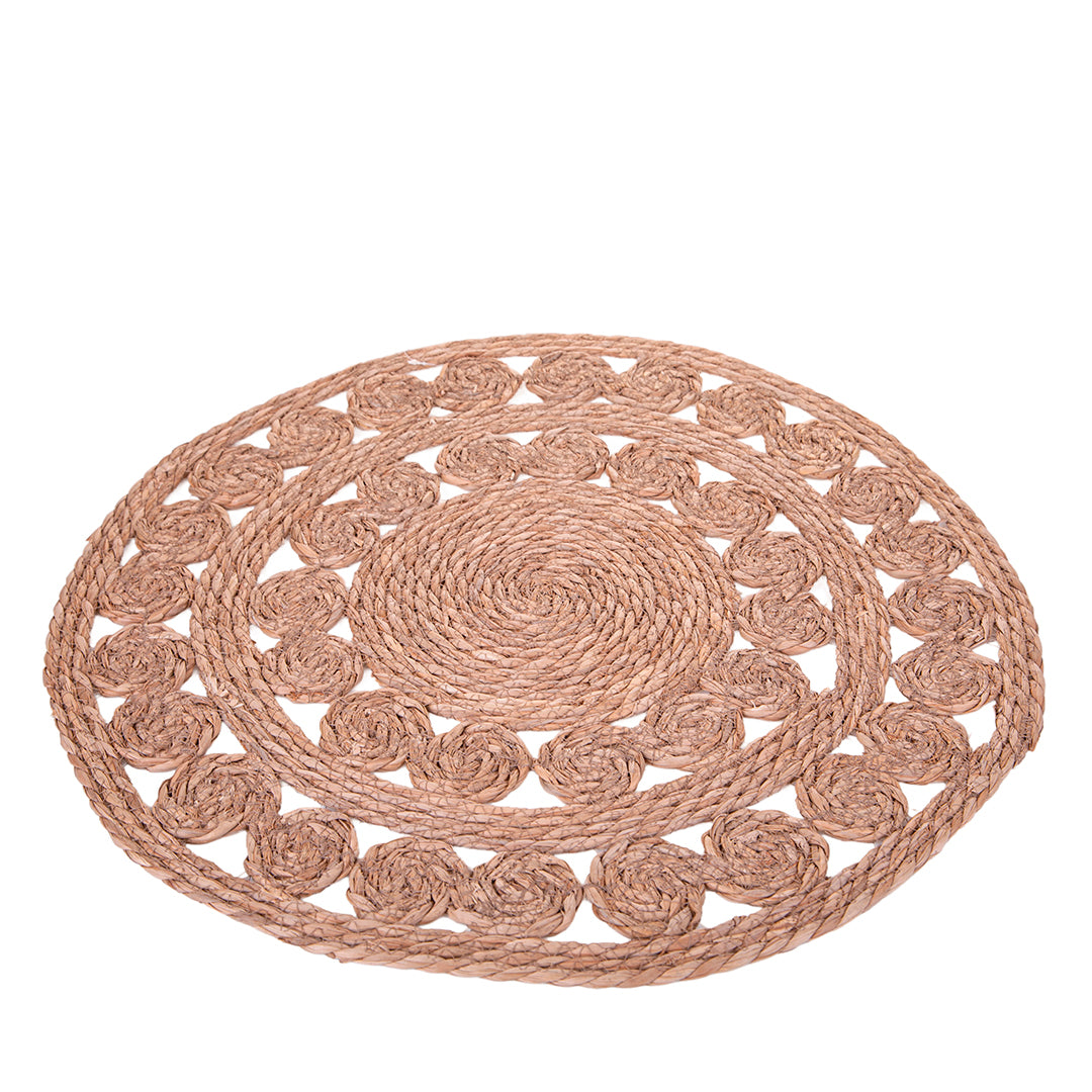 Tappeto rotondo intrecciato naturale • 2 cm