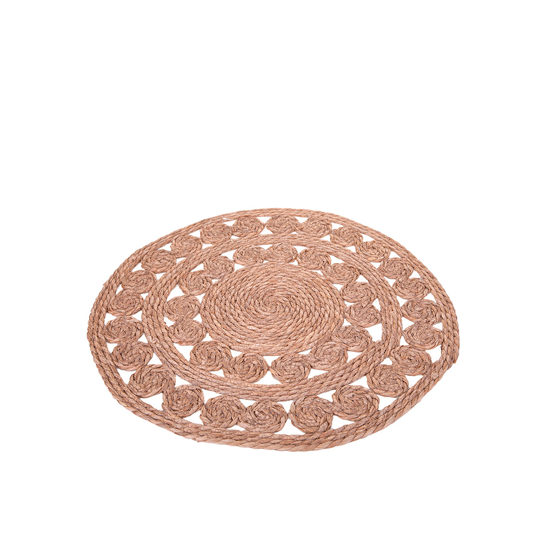 Tappeto rotondo intrecciato naturale • 2 cm