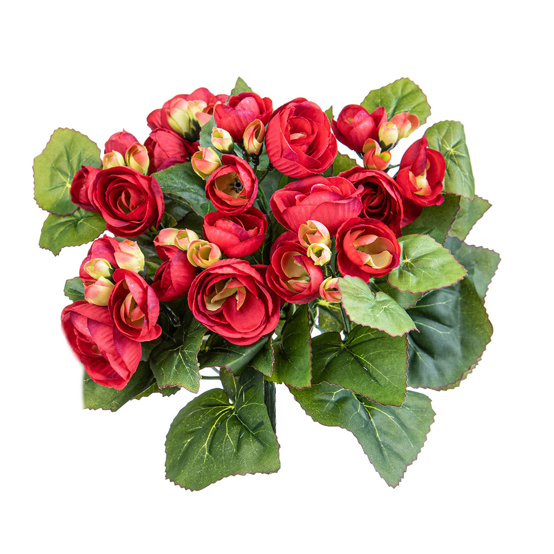 Bouquet artificiale di begonia • 28 cm