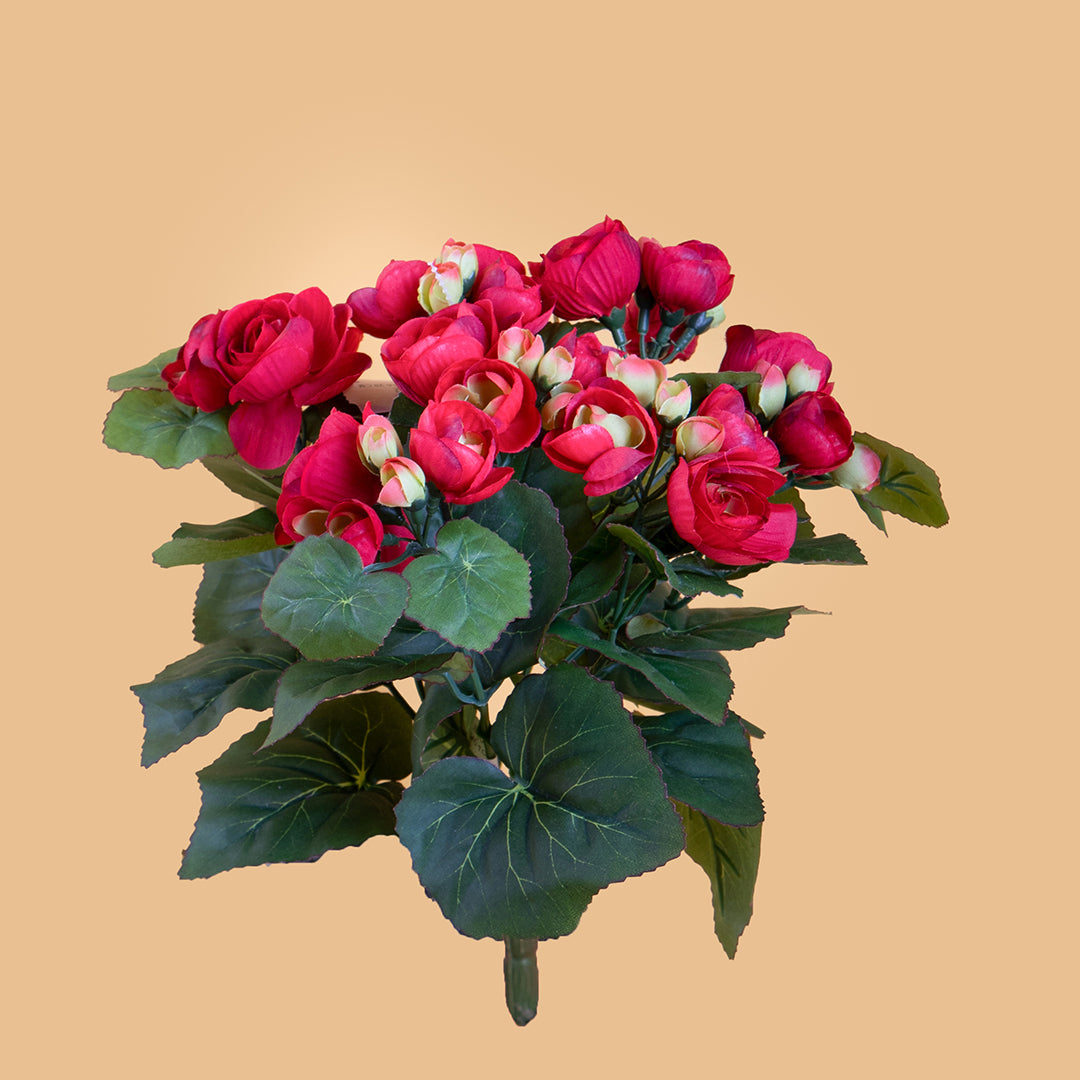 Bouquet artificiale di begonia • 28 cm