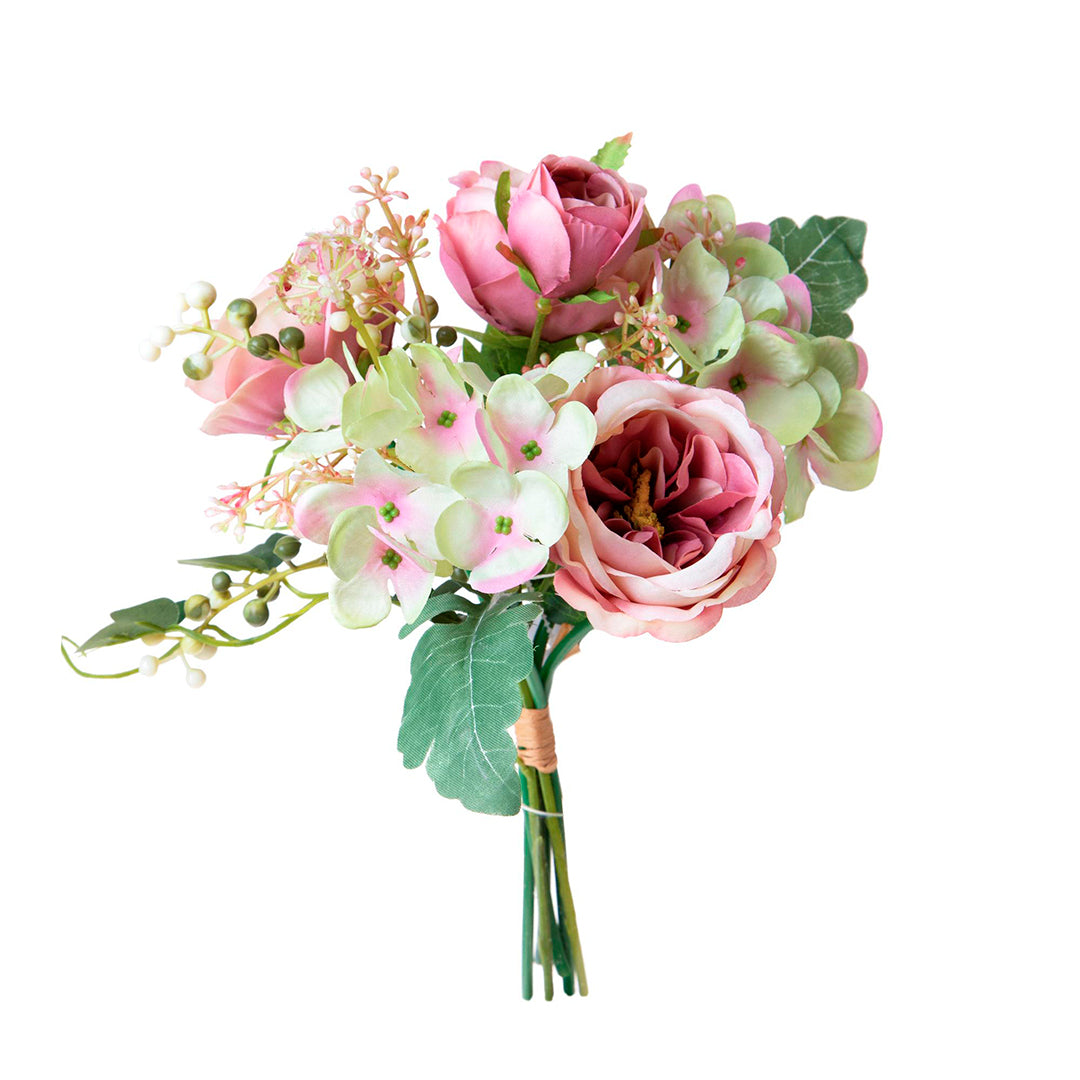 Bouquet artificiale cabbage rose • 35 cm