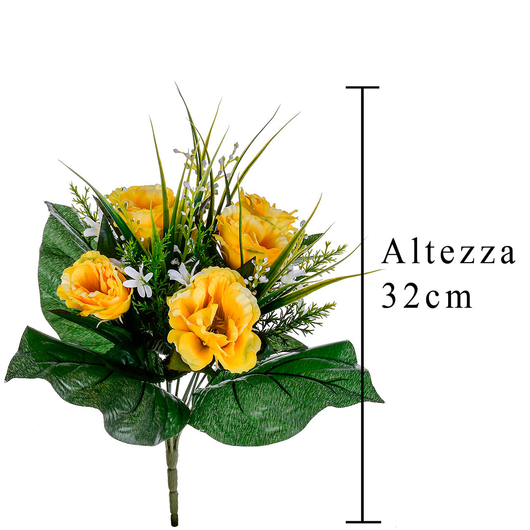 Bouquet artificiale lisiantus • 32 cm
