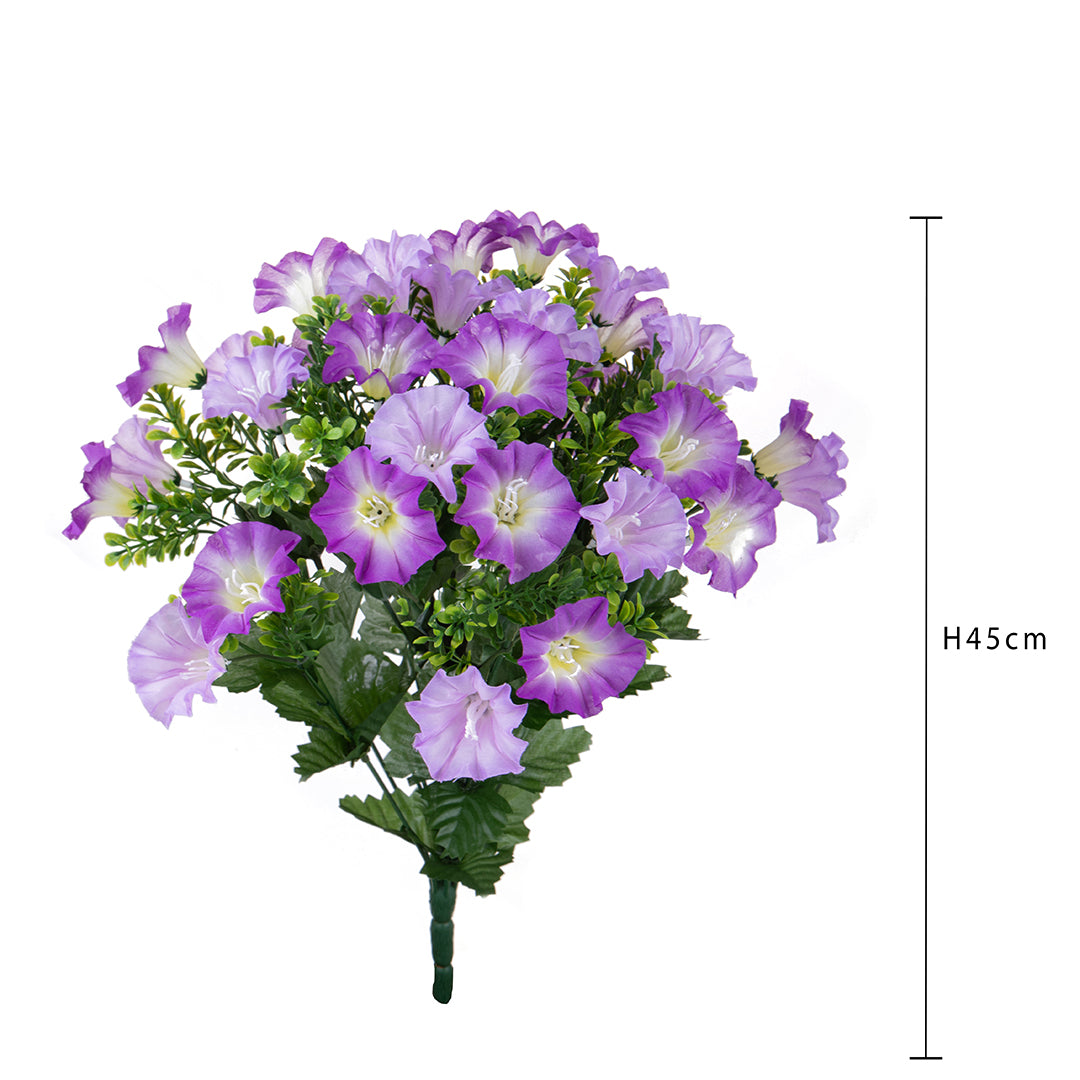 Bouquet artificiale con petunia • 45 cm