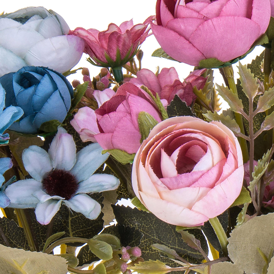 Bouquet artificiale misto romantico • 32 cm