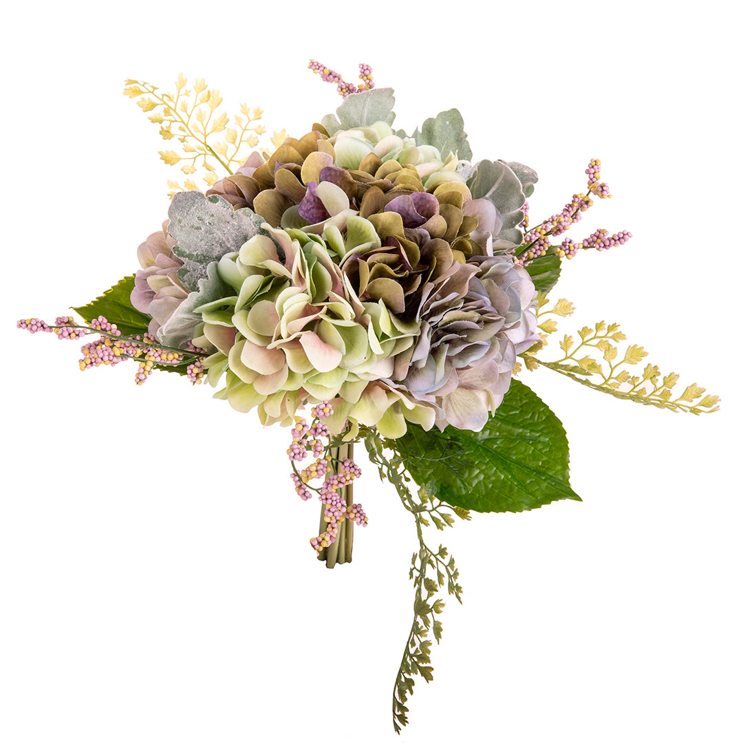 Bouquet artificiale ortensia bacche • 30 cm