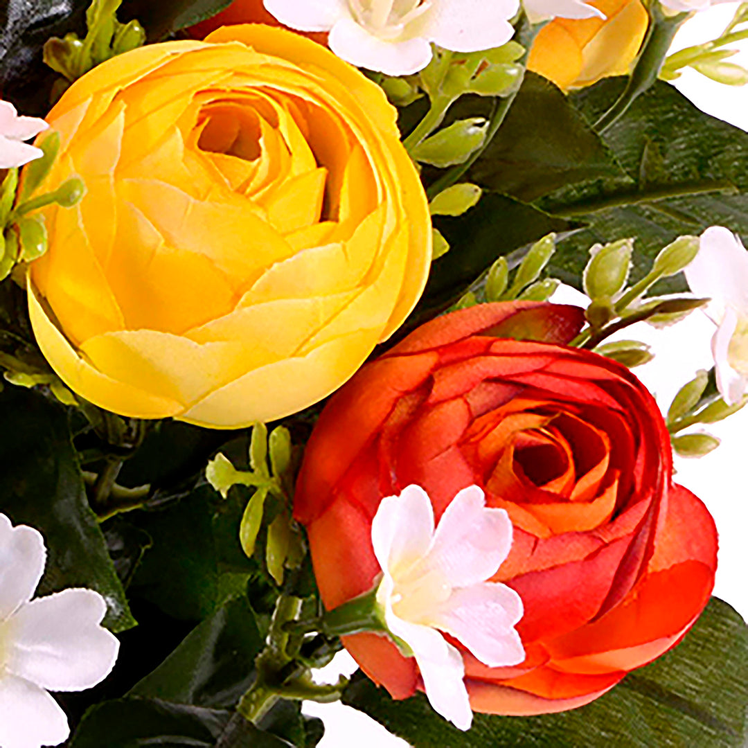 Bouquet artificiale ranuncoli 13 fiori • 43,2 cm
