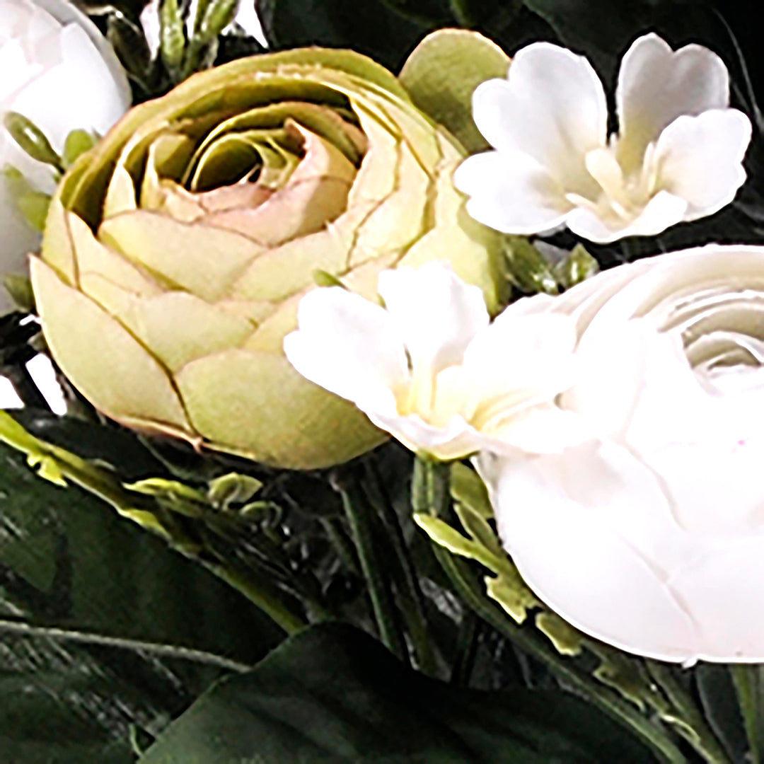 Bouquet artificiale ranuncoli 13 fiori • 44 cm