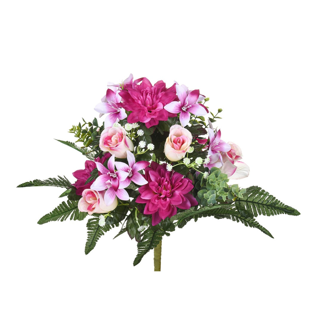 Bouquet artificiale con dalie • 60 cm