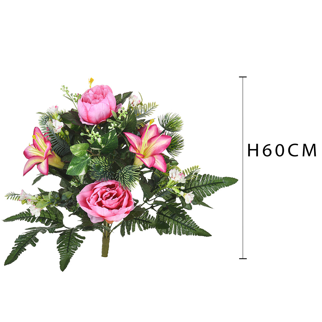 Bouquet con peonie artificiale • 50 cm