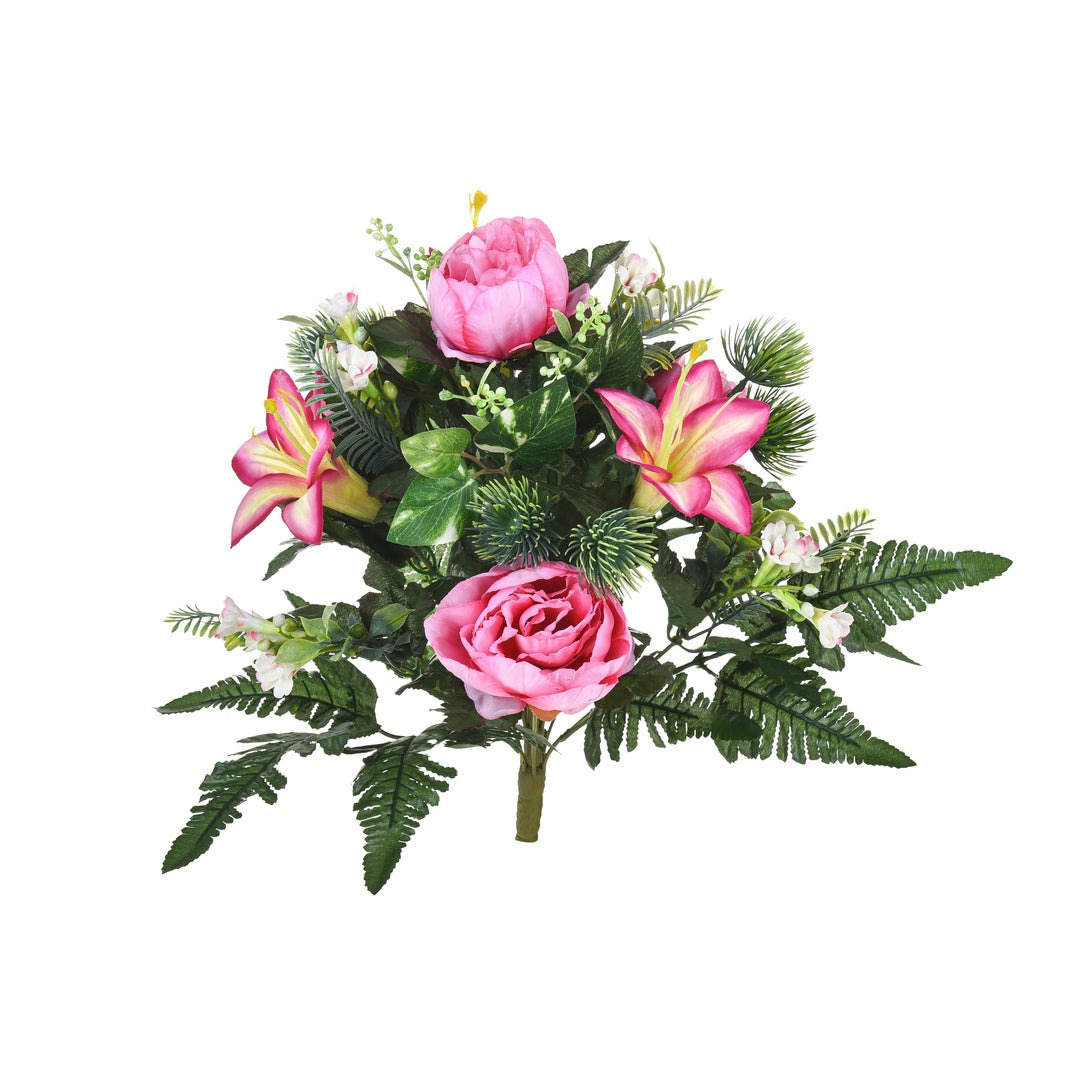 Bouquet con peonie artificiale • 50 cm