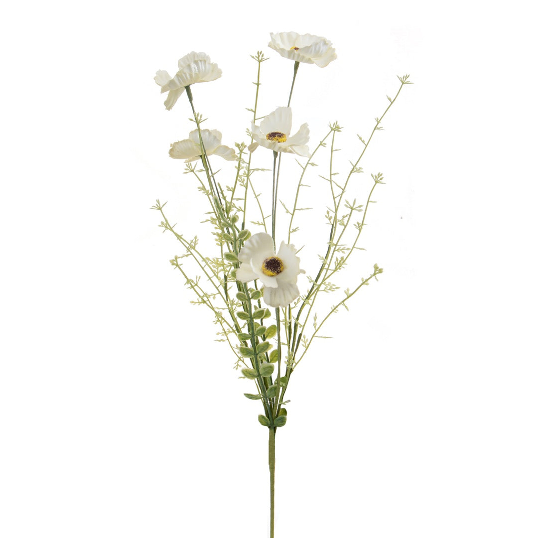 Fiori di campo con papavero artificiale • 60 cm