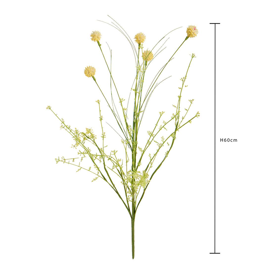 Fiore di campo con gonfrena artificiale • 60 cm