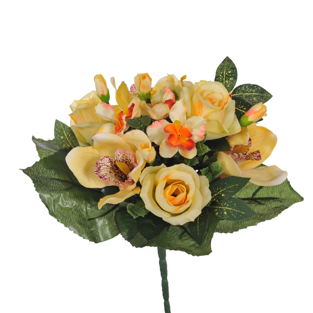 Bouquet artificiale di cymbidium • 33 cm