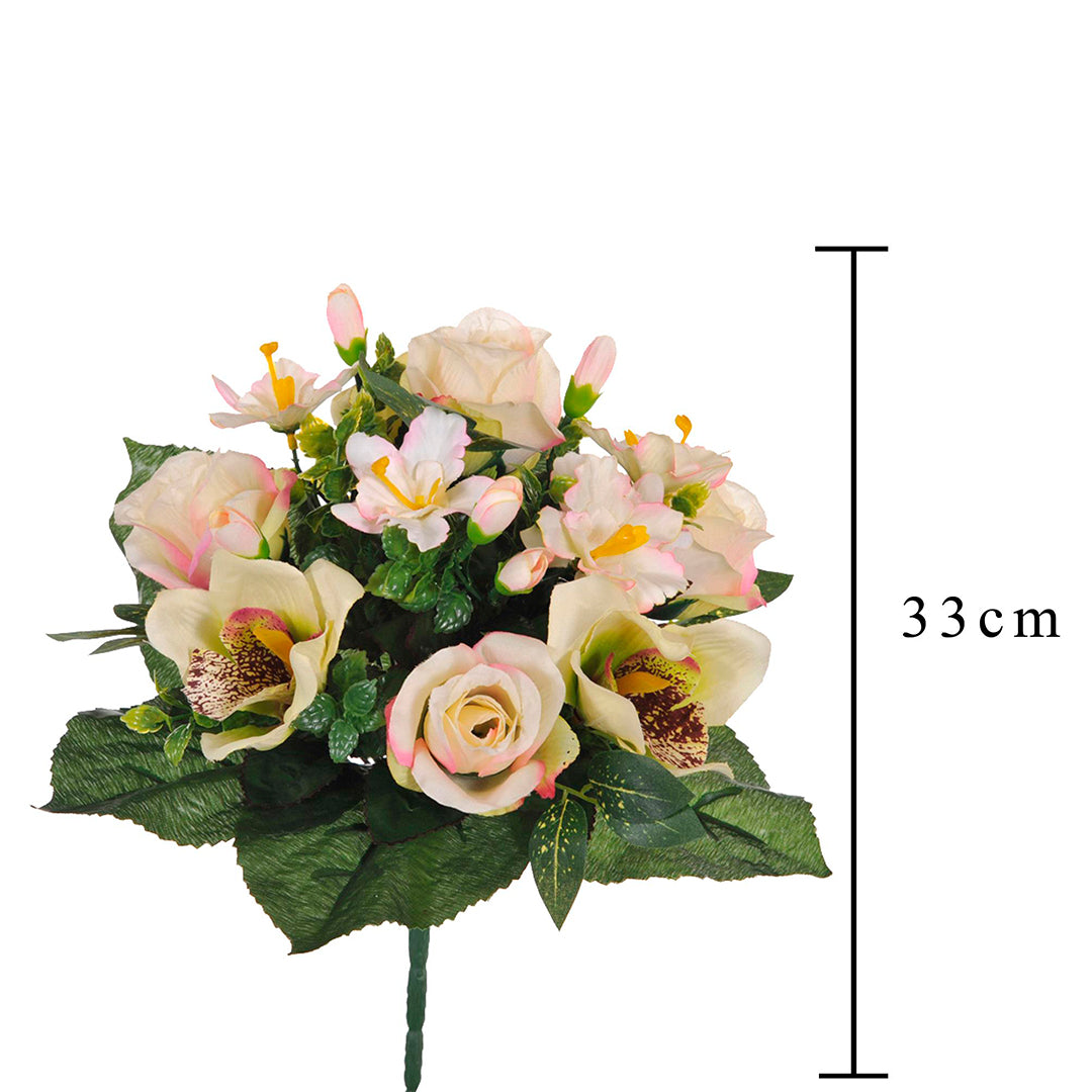 Bouquet artificiale di cymbidium • 33 cm