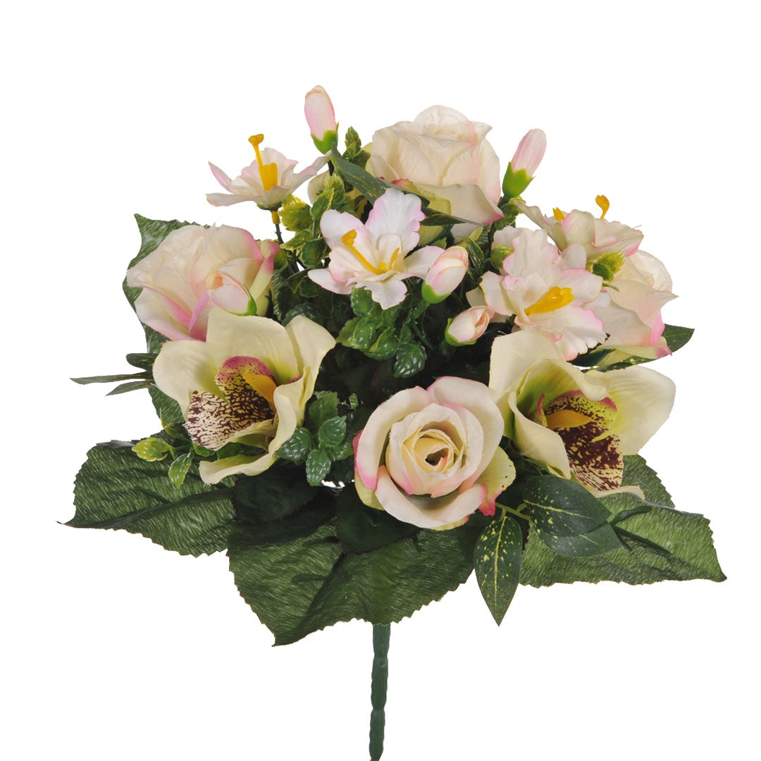 Bouquet artificiale di cymbidium • 33 cm