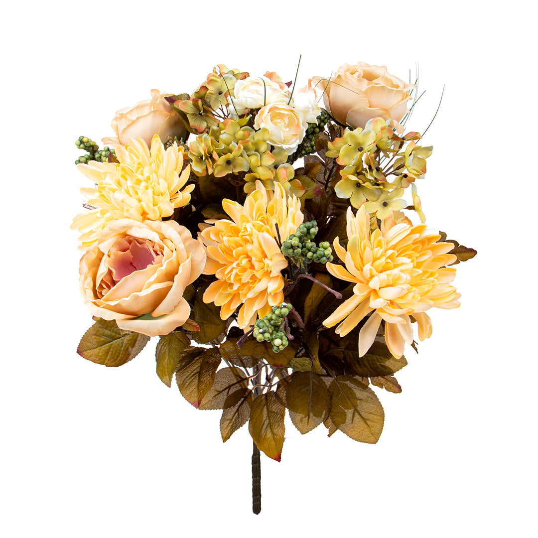 Bouquet artificiale rose dalie • 33,5 cm