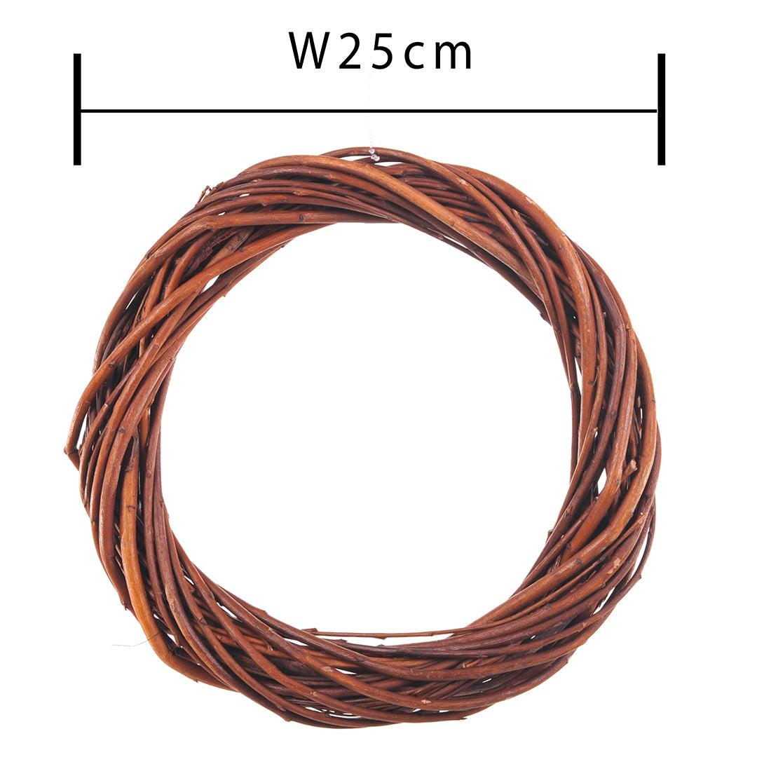 Coroncina naturale di rattan • 25 cm