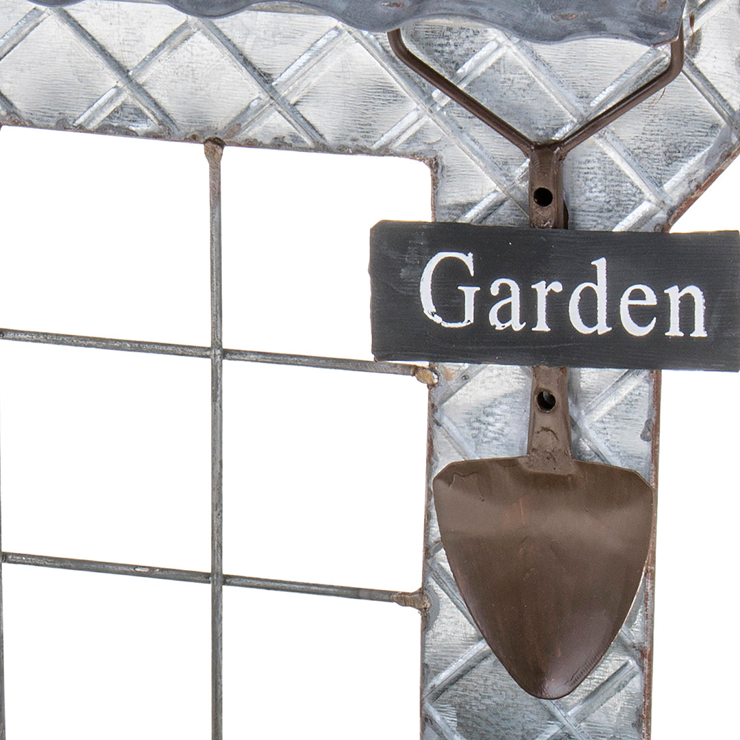 Cassetta legno metallo tetto • 32 cm