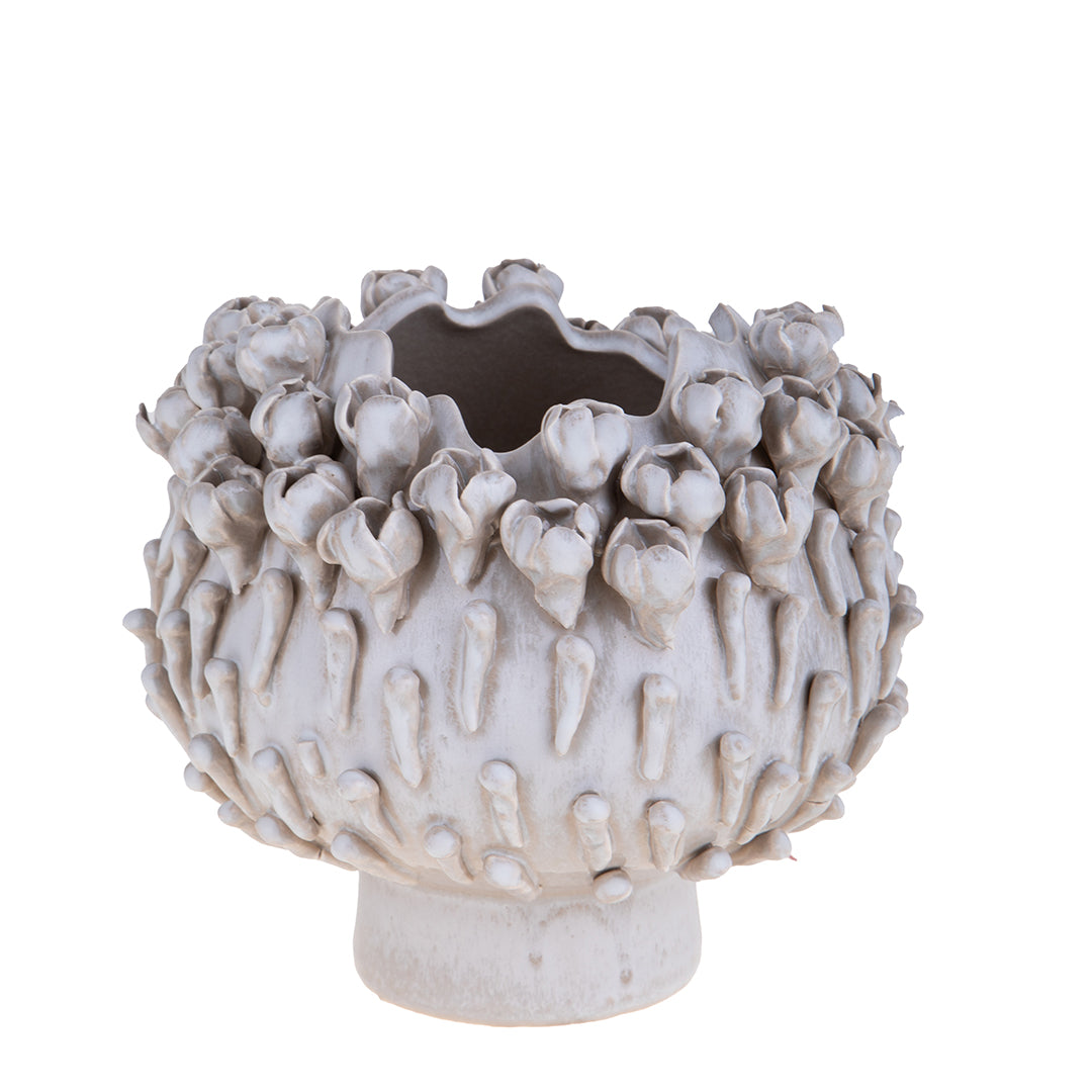 Vaso ceramica Vaso con Bocci Fiore • 19 cm