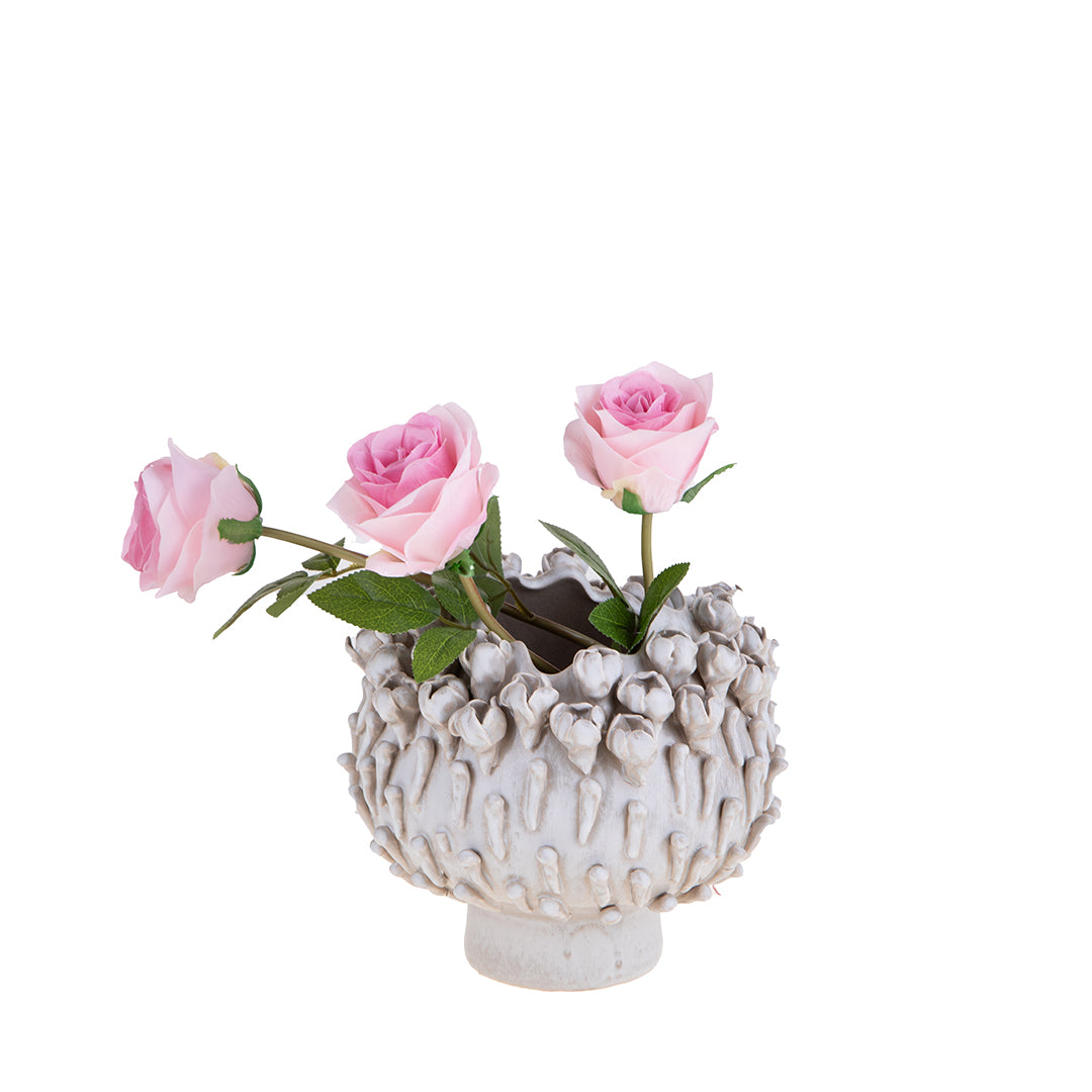 Vaso ceramica Vaso con Bocci Fiore • 19 cm