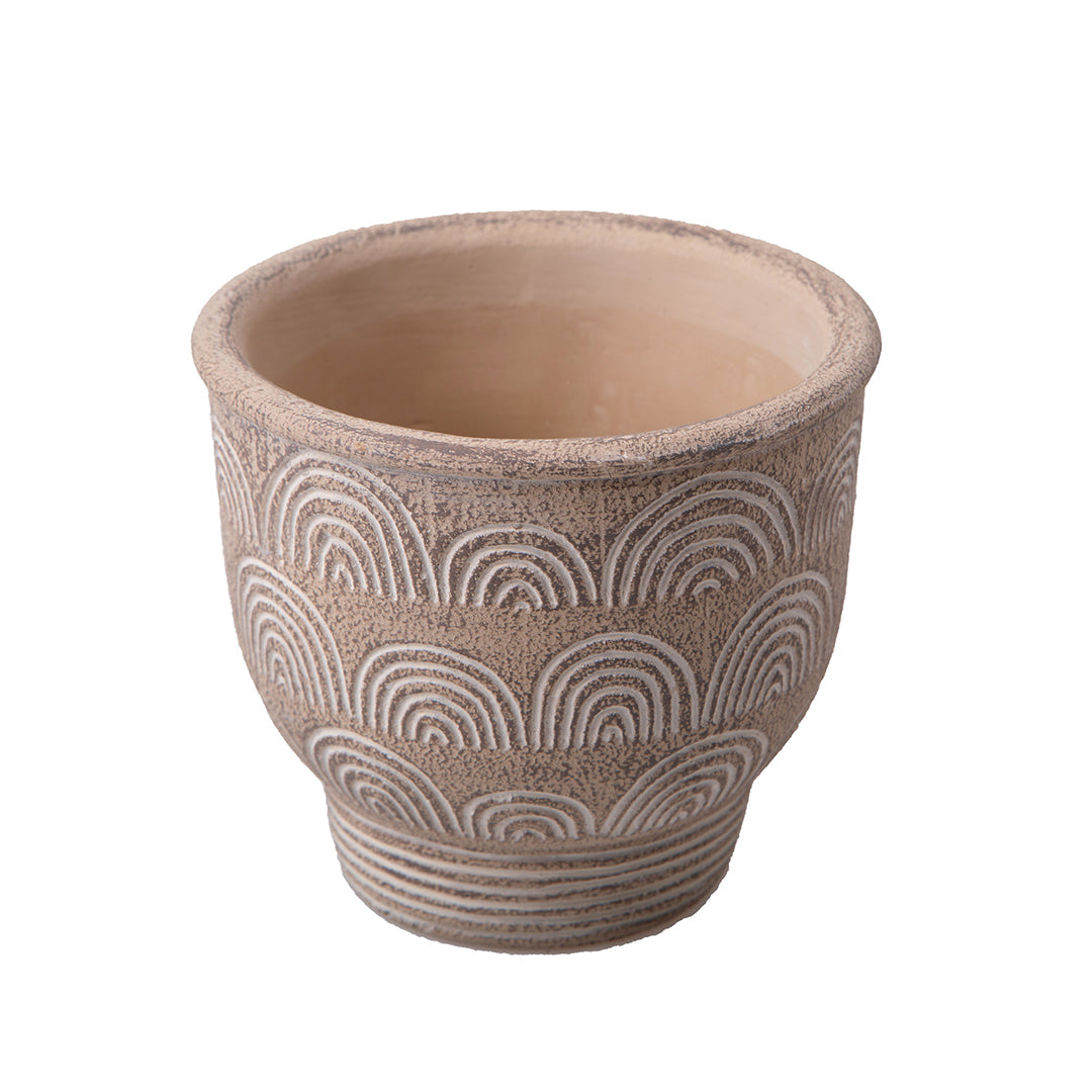 Cachepot disegni in rilievo • 13 cm