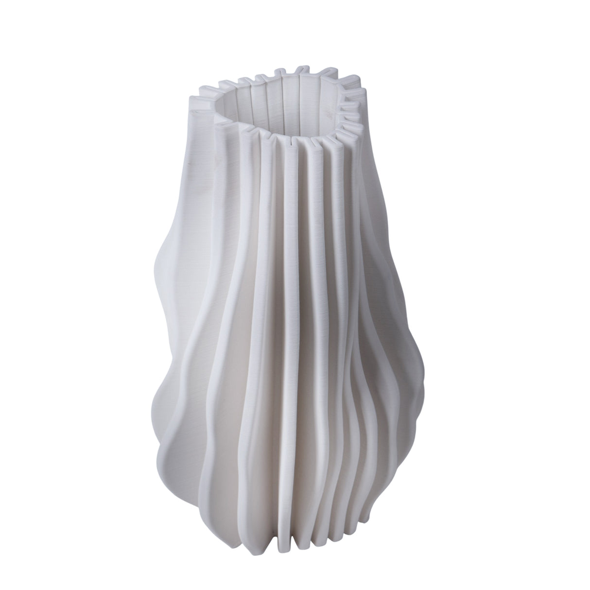 Vaso con righe in rilievo • 48 cm