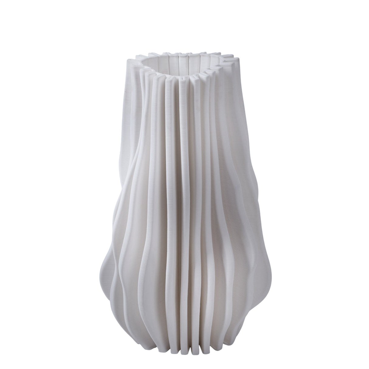 Vaso con righe in rilievo • 48 cm