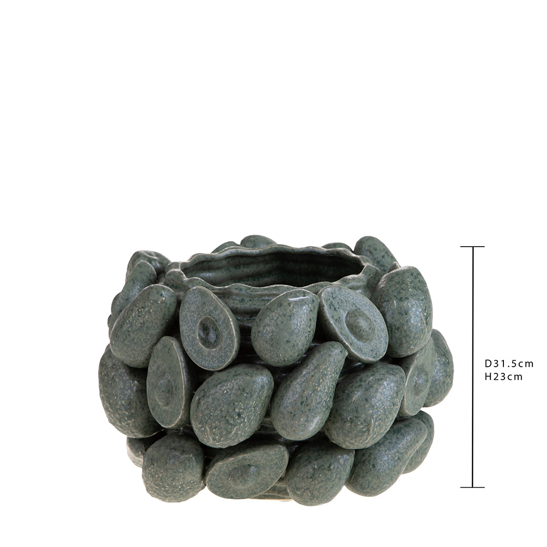 Vaso con avocado • 23 cm