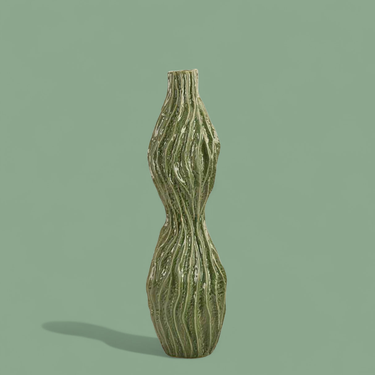 Vaso con effetto rigato • 76 cm