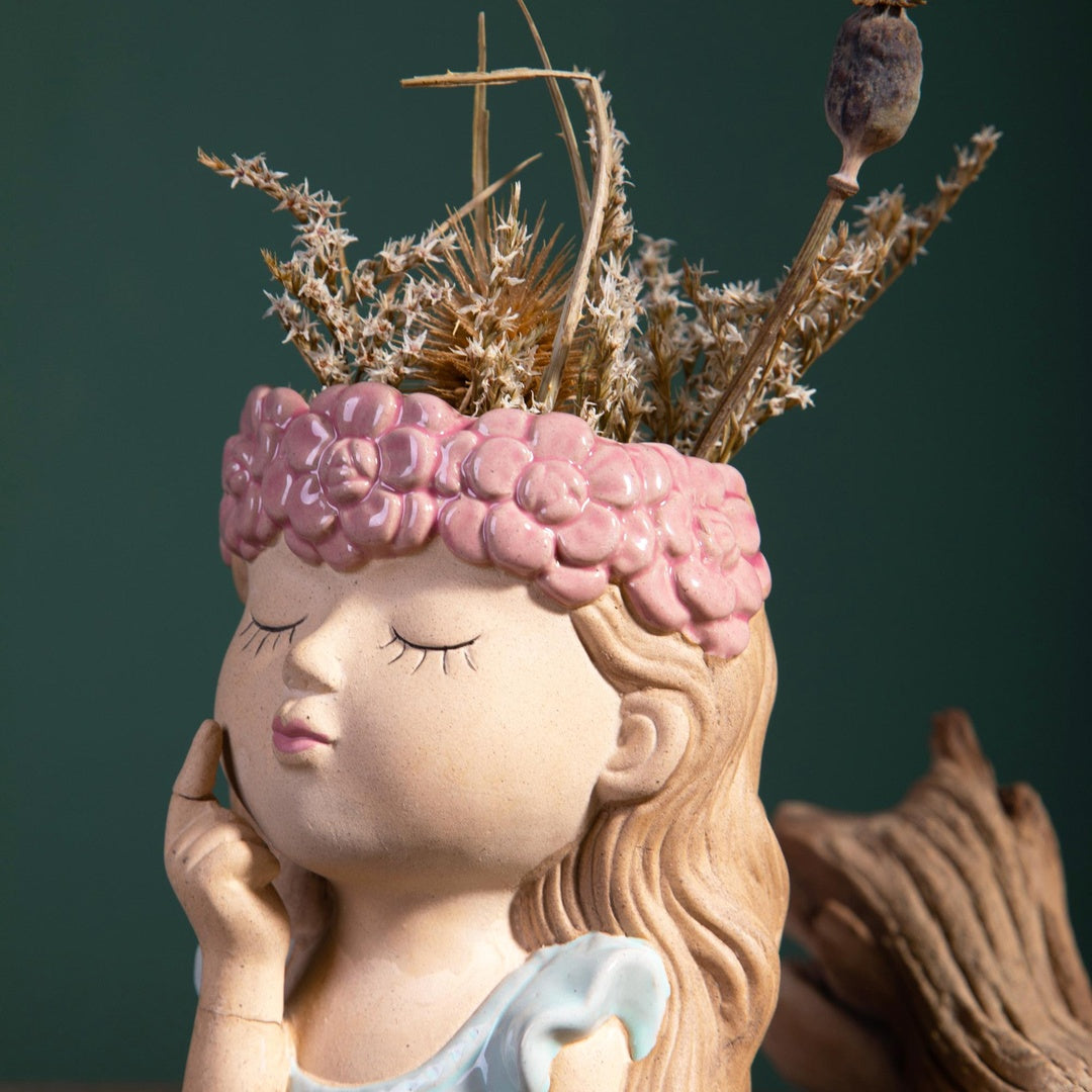 Vaso testa fatina • 16 cm