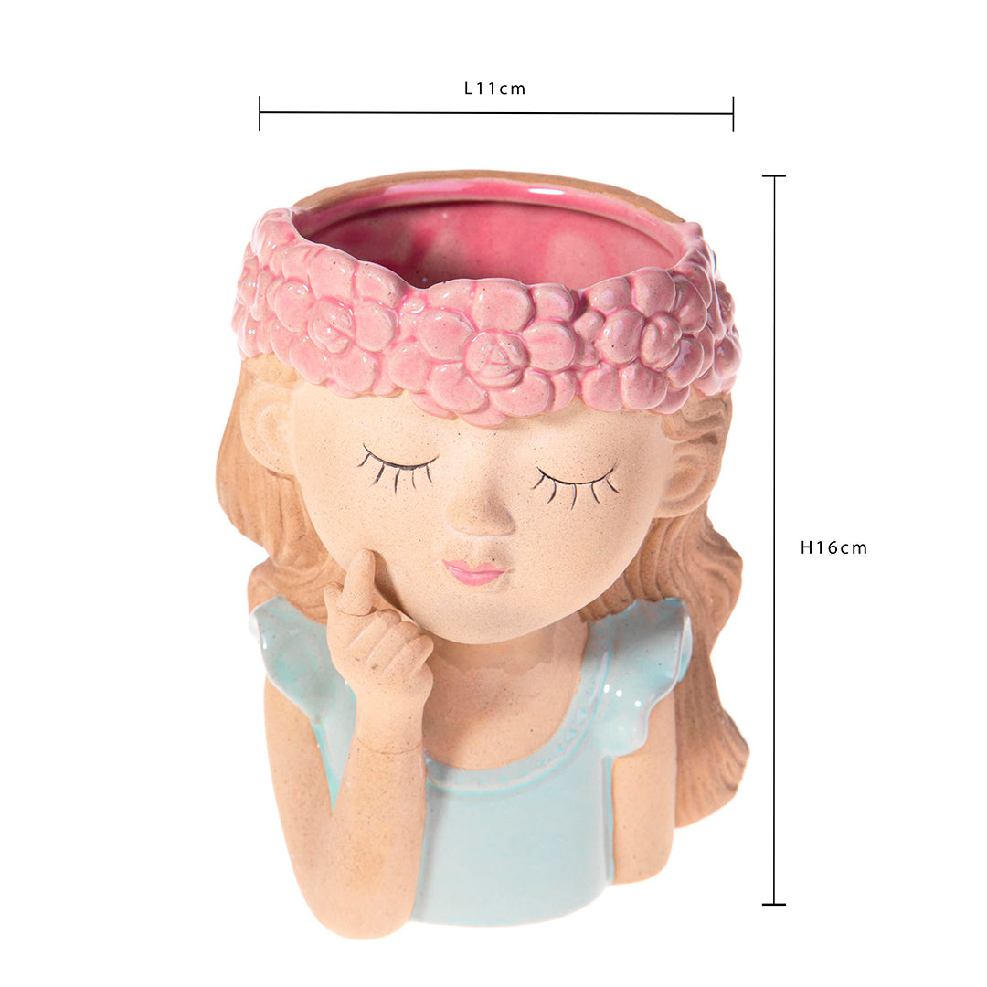 Vaso testa fatina • 16 cm