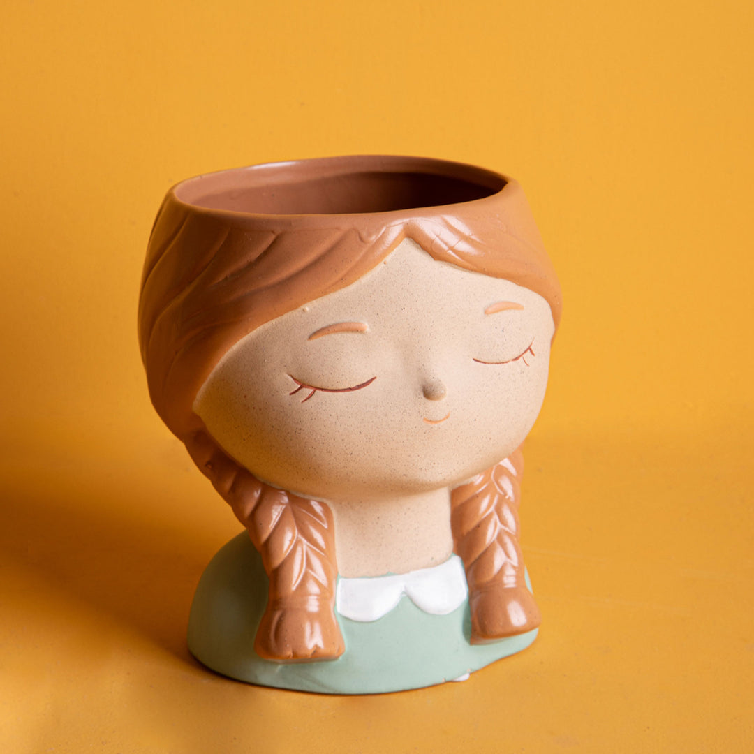 Vaso testa donna • 16 cm