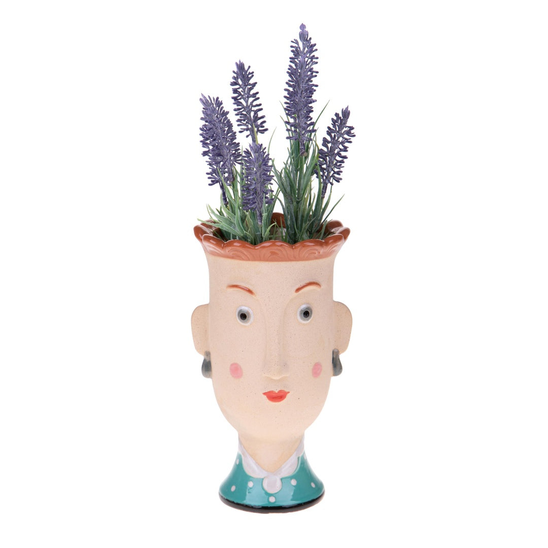 Vaso testa donna • 22 cm