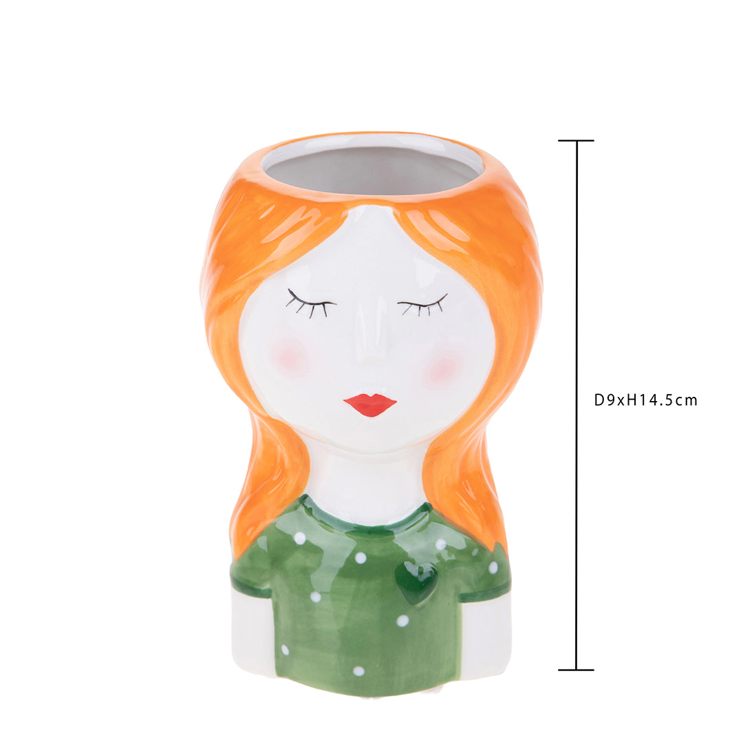 Vaso testa donna • 14,5 cm