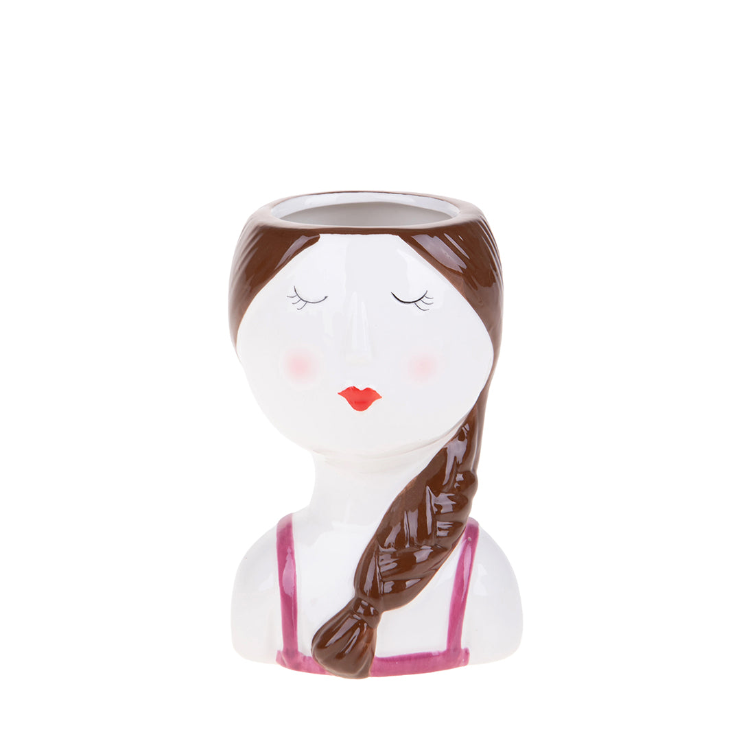 Vaso testa treccia • 14,5 cm