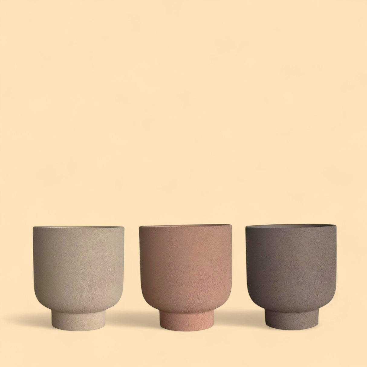 2 Pezzi • Set 3 cachepot • 14,5 cm