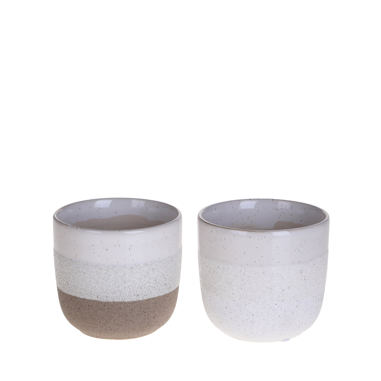 3 Pezzi • Set 2 cachepot • 12 cm