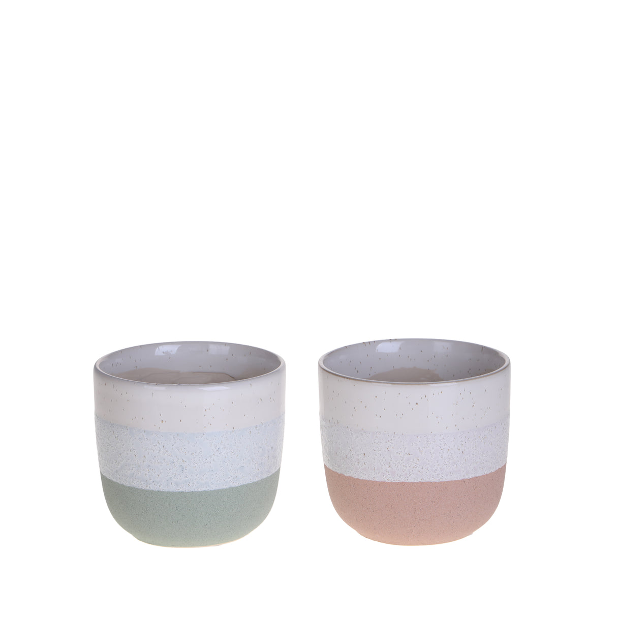 3 Pezzi • Set 2 cachepot • 12 cm