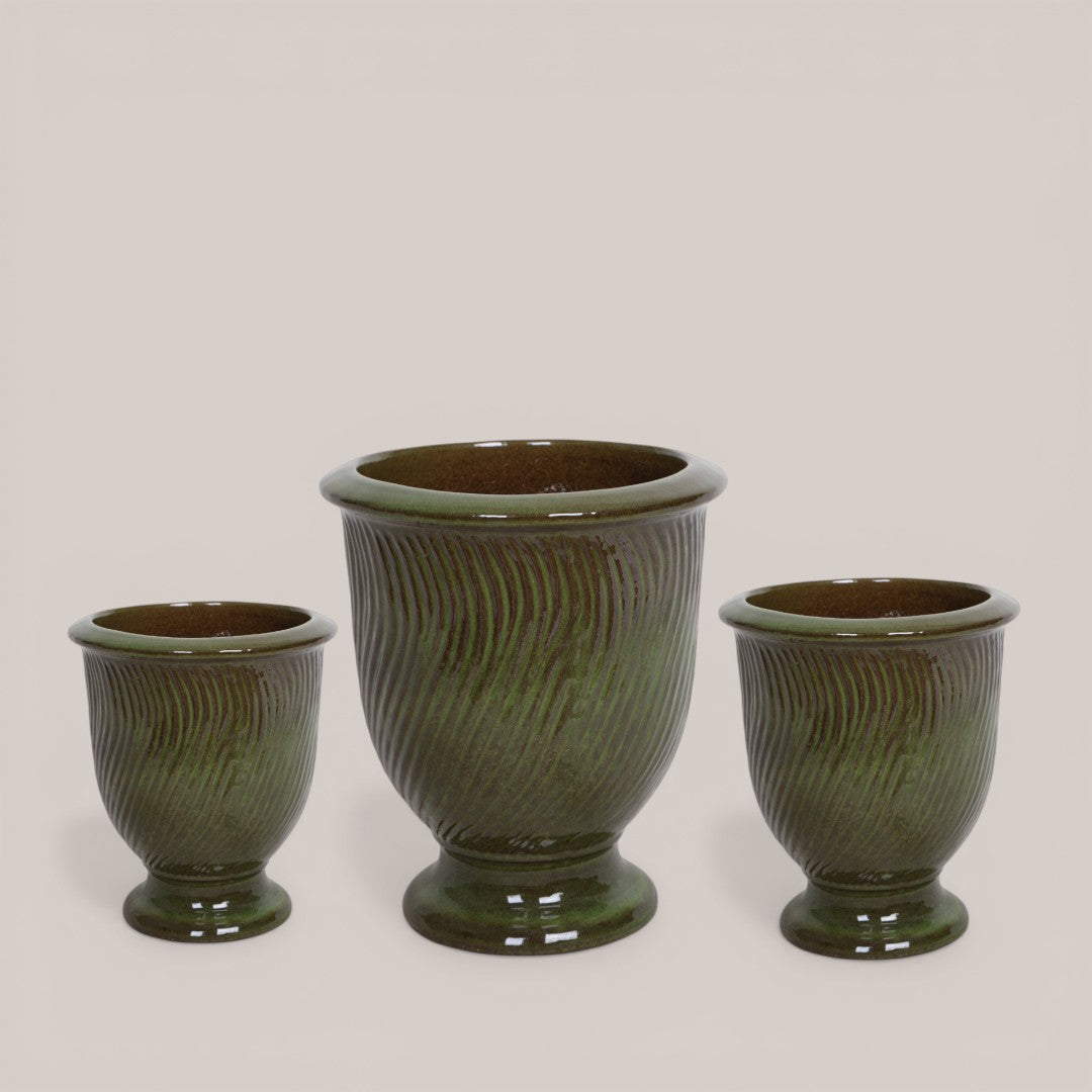 Set di 3 Vasi Onda • 39 cm