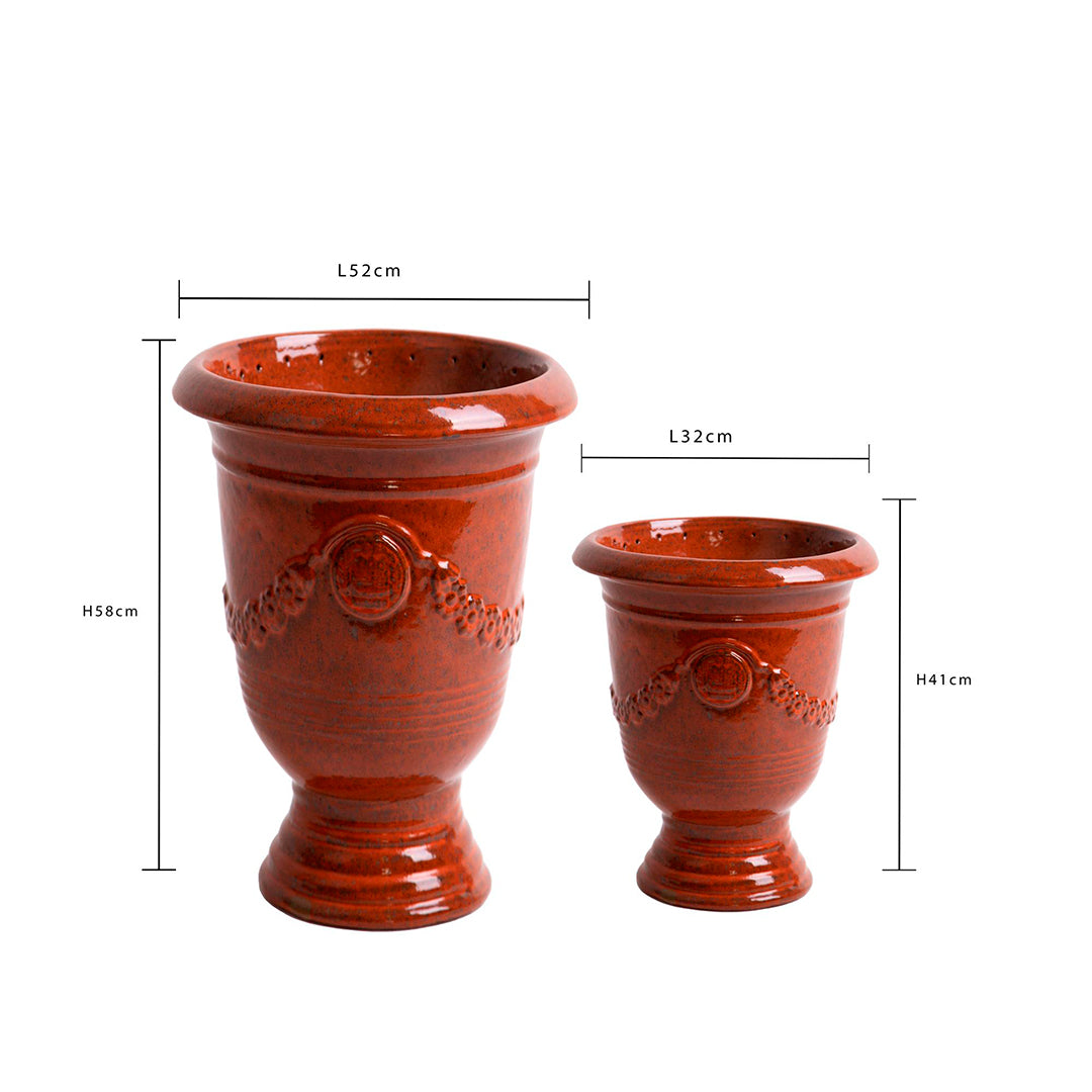 Set 2 vasi andalusia • D.49/32 cm