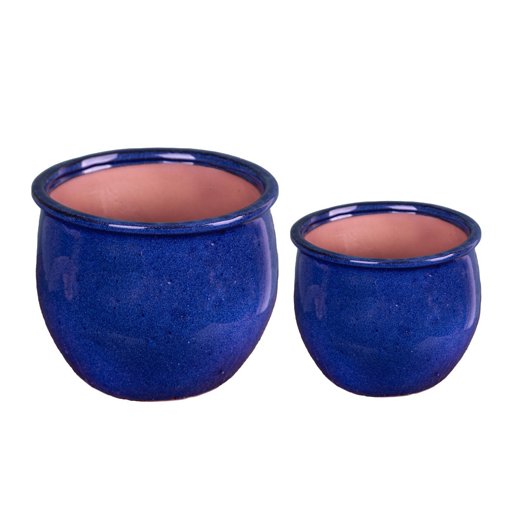Set 2 cachepot con bordo • 44 cm