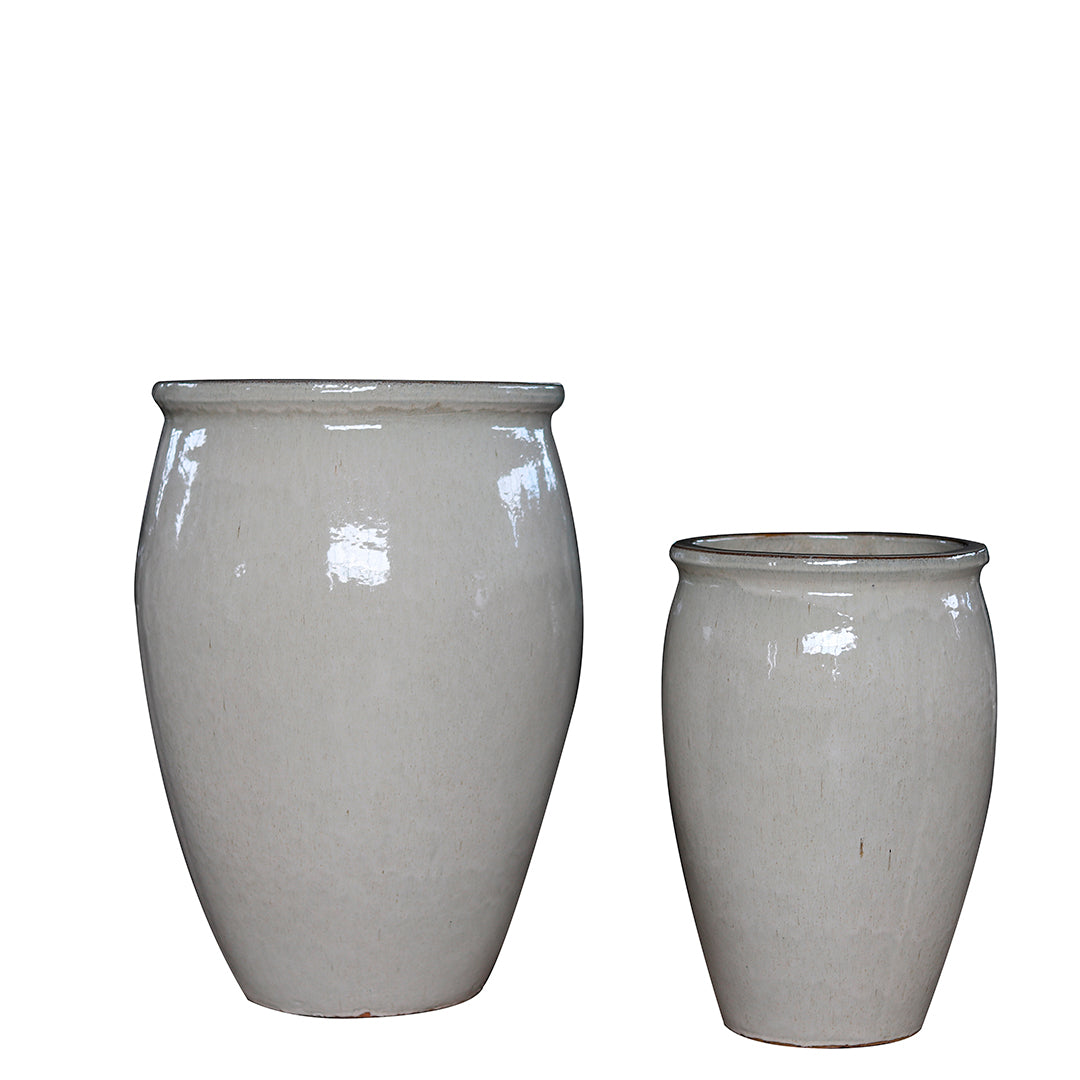 Vaso ceramica Set di 2 Vaso Bombato • D.50-35XH68-55 cm