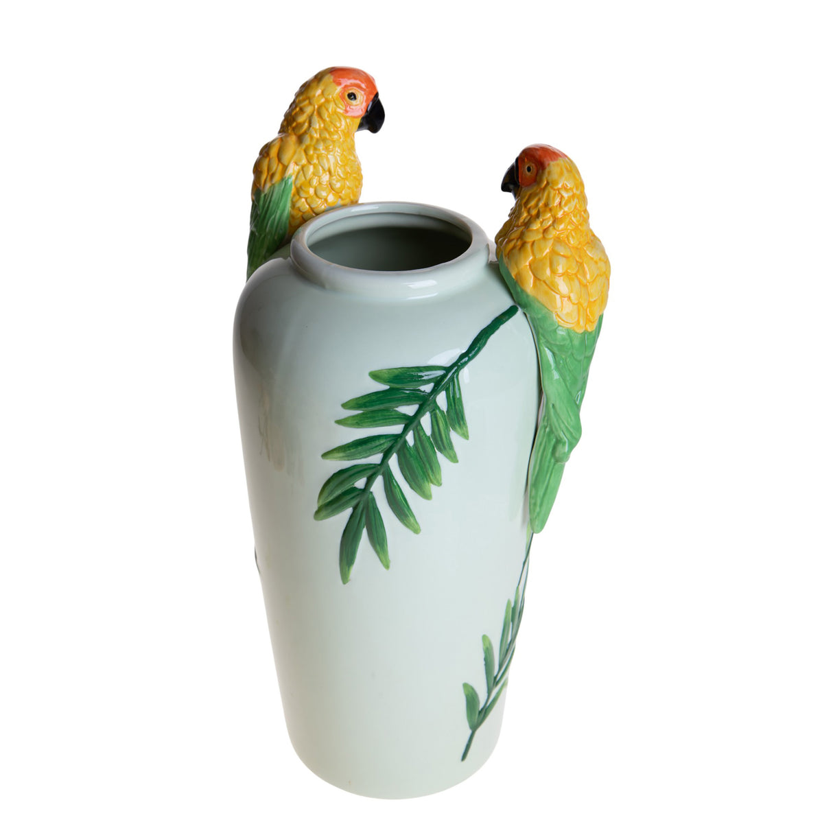 Vaso con pappagalli • 39 cm