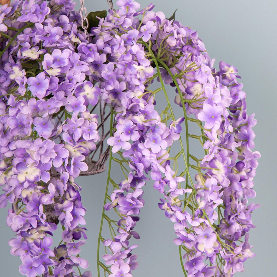 2 Pezzi • Fiori artificiali pendenti • 64 cm